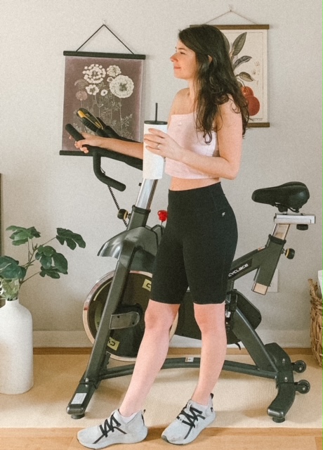 trying out the Peloton Hack on my new cycling bike